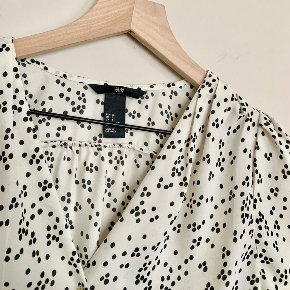 H&M Patterned Button Down Blouse - image 4